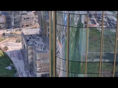 6063-T5 Produto de alumínio Parede cortina de vidro de quadro oculto para materiais de construção que economizam energia