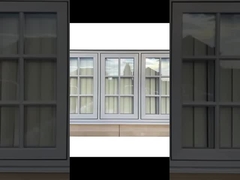 Parede de cortina unificada resistente a UV, parede de cortina de vidro de isolamento acústico de 6 mm