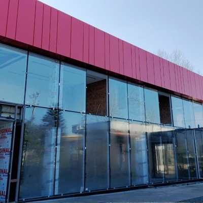 6063-T5 Parede de cortina de vidro de estrutura oculta de alumínio para construção