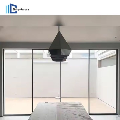 Sala de alumínio portas deslizantes insonorizadas impermeáveis Bifold portas deslizantes de vidro