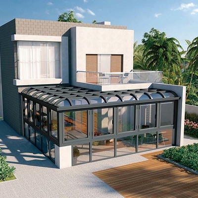 Profil de alumínio plano Sala de sol Proteção UV Porta deslizante Sala de sol