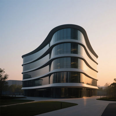 Paredes-cortina unitizadas de alumínio de 100mm com vidro duplo